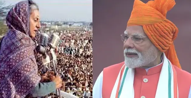 पीएम मोदी ने तोड़ा इंदिरा गांधी का रिकॉर्ड, लगातार 12वीं बार लाल किले पर फहराया तिरंगा
