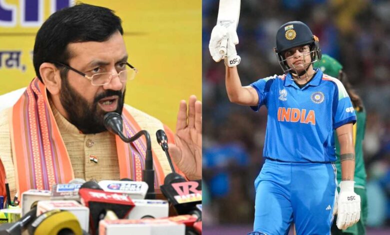 indian-women-cricket-team-world-champion-shefali-verma-cm-naib-singh-saini-congratulates