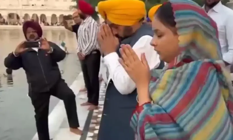 गुरु नानक जयंती के अवसर पर पंजाब के मुख्यमंत्री भगवंत मान पहुंचे स्वर्ण मंदिर