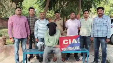 कुरुक्षेत्र पुलिस की बड़ी कार्रवाई: 5 हजार का इनामी बदमाश राहुल मलिक अवैध पिस्टल सहित गिरफ्तार